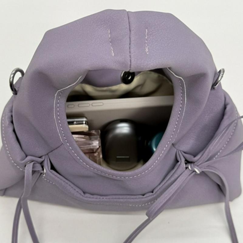 Korean Style Ballet Crossbody Bag New Trendy Womens Handle Bag Folded Design Versatile Comfortable and Versatile Commuting Bag