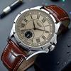 Wristwatch Business Watch for Men Quartz Clock Leather Watches