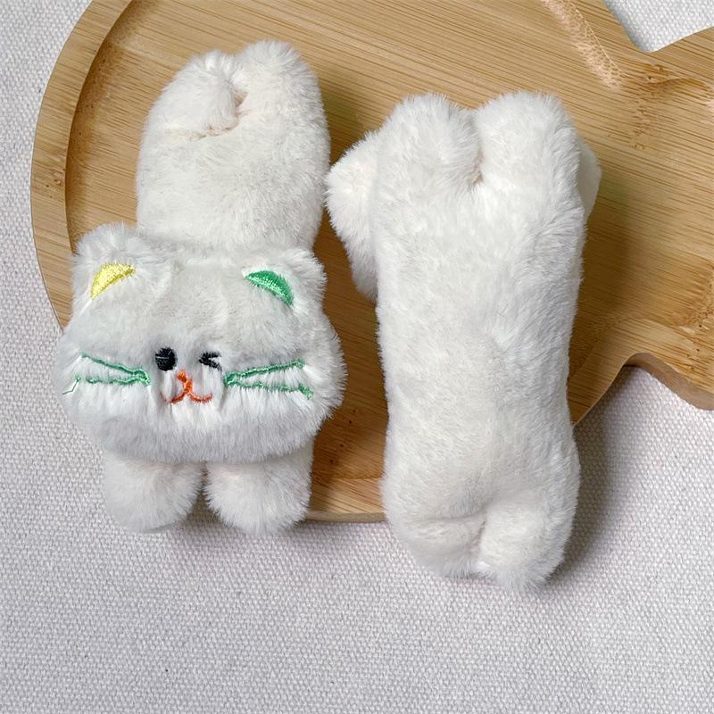 Очаровательная плюшевая подвеска и брошь в виде котенка - милый аксессуар для куклы-кошки