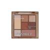 Seven-Color Matte & Glitter Earth-Tone Eyeshadow Palette - Smudge-Resistant, Pearlescent Smoky Makeup