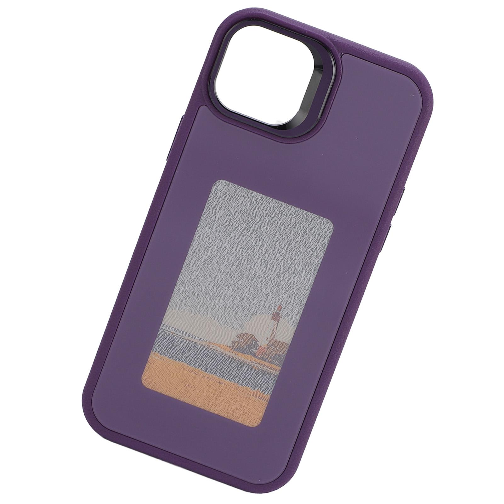 

Чехол для телефона с чернильным экраном DIY NFC Photo Display Smart Phone Case Anti Drop Phone Protective Case фиолетовый