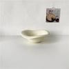 Creative Ceramic Wavy Salad Bowl Dessert Bowl Irregular Solid Color Home Cafe Cream Style Tableware Afternoon Tea Fruit Bowl
