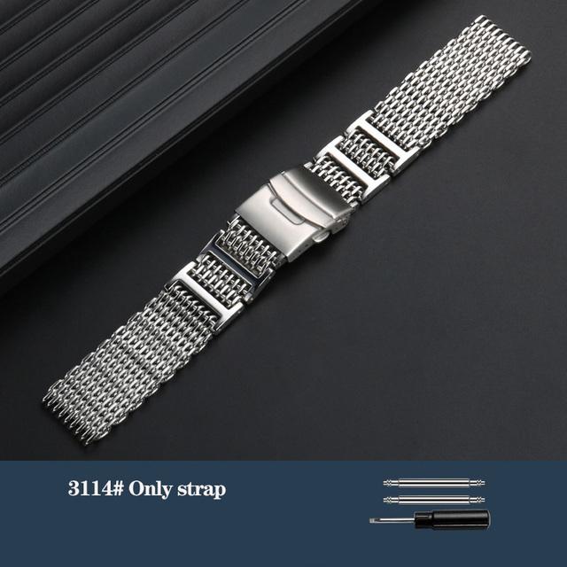 New Rubber Watchband For Citizen BJ8050 BJ8050-08E Stainless Steel Lug Little/Small Monster Modified Silicone Watch Band Strap