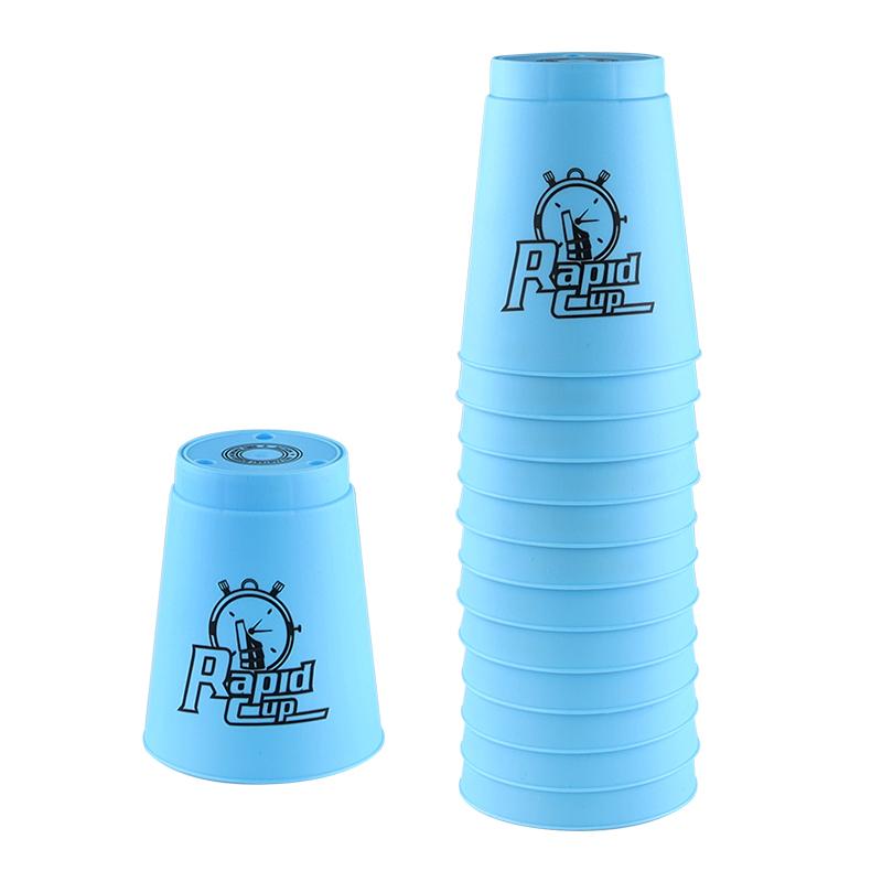 Cztery Kolory Szybkie Kubeczki do Układania Gra Speed Cup Stacking, Zabawka Sportowa Treningowa na Szybką Reakcję dla Dzieci