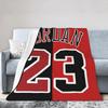 Black and Red Striped 23 Printed Blanket for Sofa Bed Travel Camping Living Room Office Conditioning Blanket