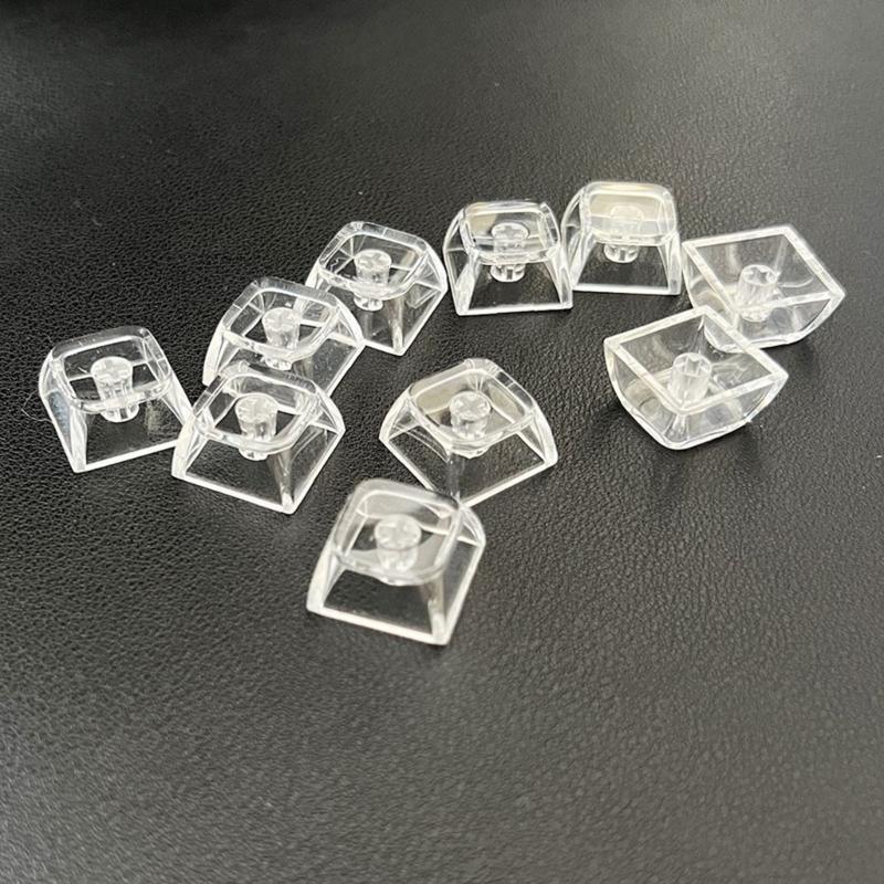 5/10PCS 1U Keycaps, Transparent with Backlit Stain Resistant Enhances Typing For Mechanical Keyboards