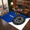 Leicester City Custom Crystal Velvet Rug, Personalized Name Text Print, Football Logo Soft Non‑Slip Floor Mat Home Decor Gift