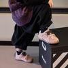 Children's 2025 Autumn/Winter Genuine Leather Leopard Print German Training Shoes: Boys' Versatile Style, Girls' Retro Student Sports Sneakers.
