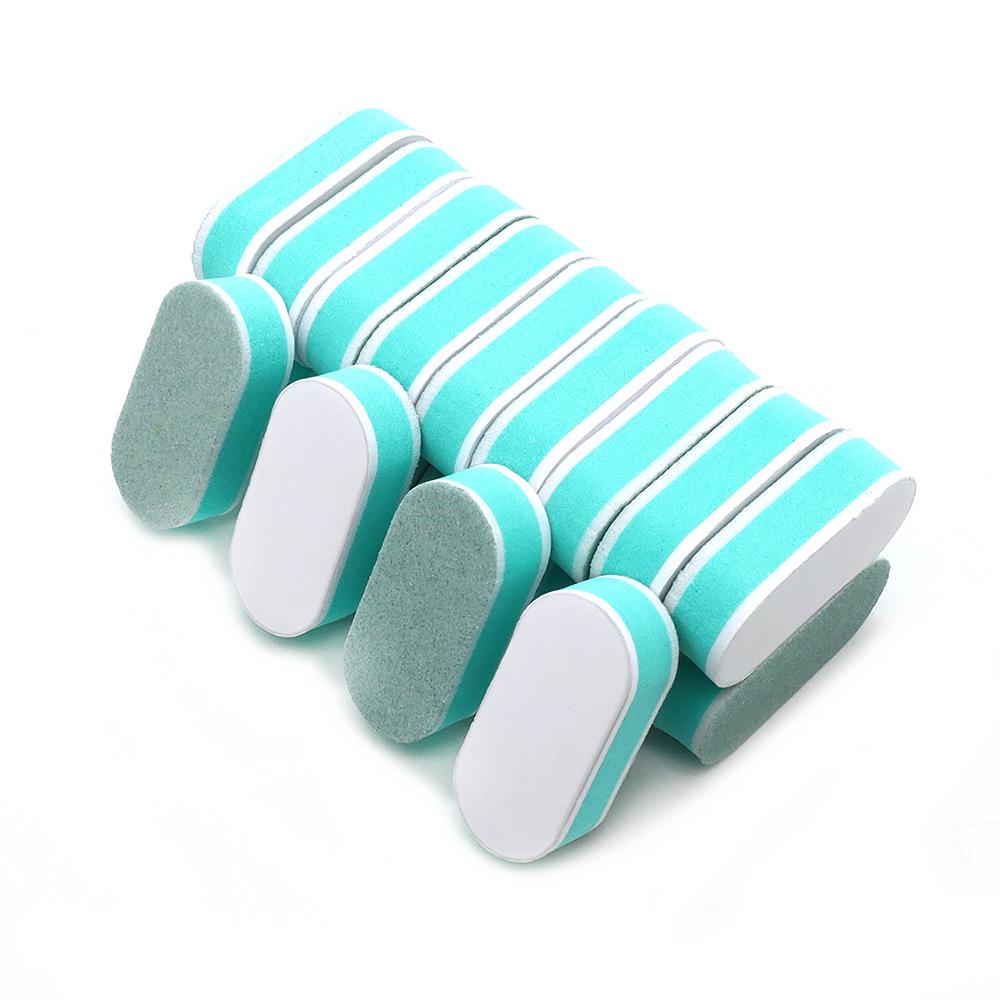 Mini Oval Dual-Sided Nail File & Polishing Stick - Green Core for Stain & Scratch Removal