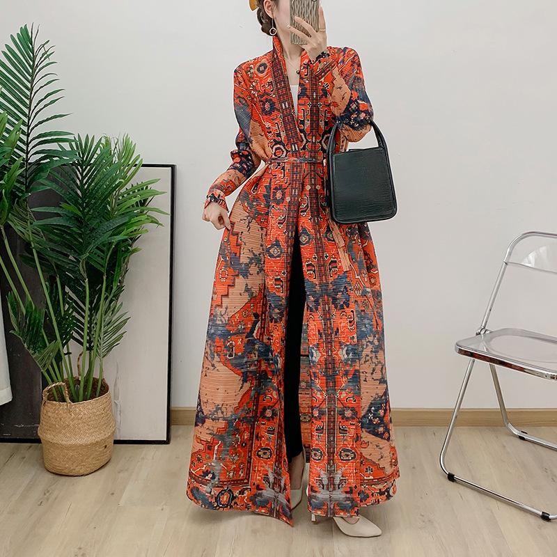 2024 Middle East Women’s Long Printed Robe Dress