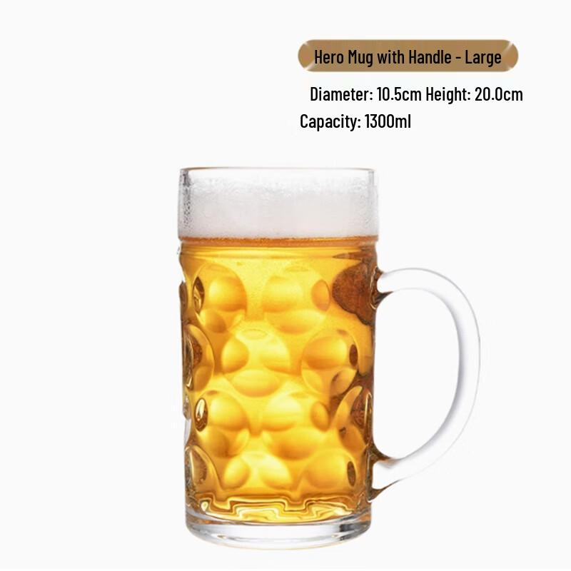 Langxi 1300ml Hero Craft Beer Mug Set