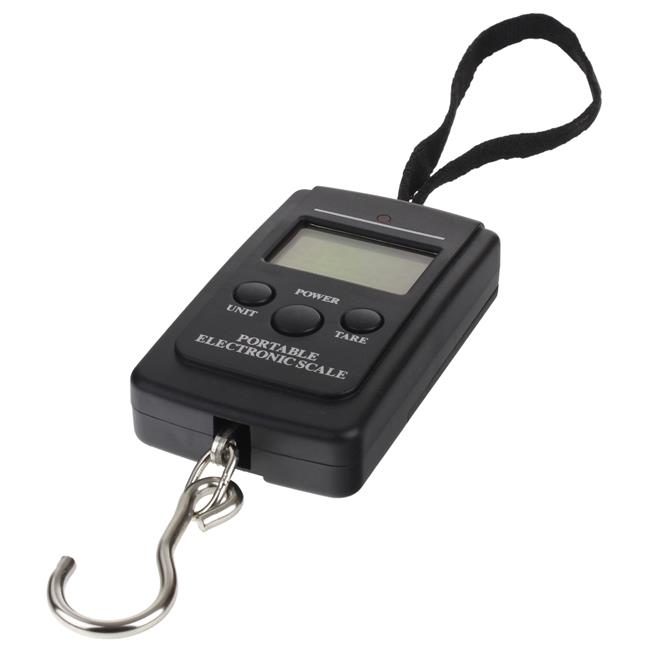 Electronic Tourist Luggage Fishing Scale Manual LCD with Hook 40 kg