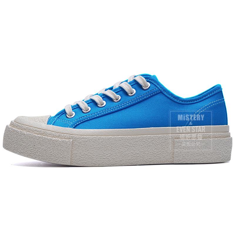 Hot sale spring new crooked brand geometric multi-layer retro canvas shoes 1301