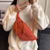 Canvas Casual Small Bag Women's New Trendy Messenger Bag Sports Breast Bag Versatile Cloth Bag Women's Fanny Pack Women's