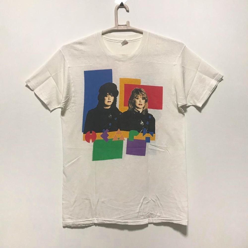 SALE Retro Heart Band 1990 t-shirt, 2 sided, rock band shirt, brand new white Unisex T-Shirt XXXL