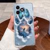 For Honor X8d Case Clear Luxury Cute Love Heart Rabbit Funny TPU Soft Silicone Phone Case For Honor X8d X 8d 4G Back Cover Funda
