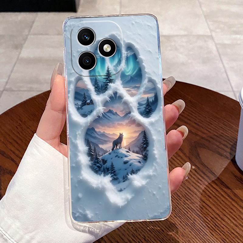For Honor X8d Case Clear Luxury Cute Love Heart Rabbit Funny TPU Soft Silicone Phone Case For Honor X8d X 8d 4G Back Cover Funda