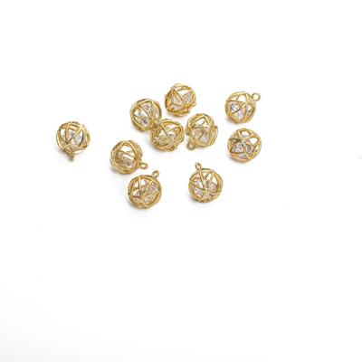 Copper Embossed Melon Seed Buckle For DIY Jewelry Making Craft Accessories