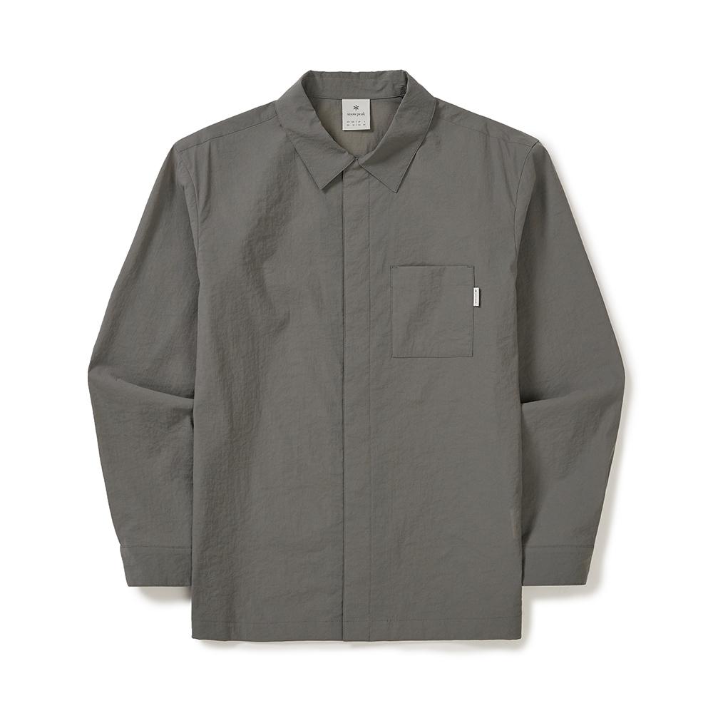 [Snowpeak] Minute Long Sleeve Shirt Dark Gray (S25MMFSH72)