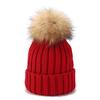 2025 Winter Warm Baby Knit Hat with Double Pom Pom Cachmier Beanie for Toddler 3D Embroidered Winter Accessory