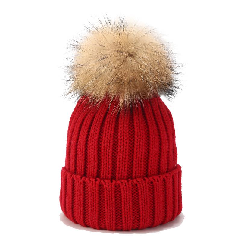 2025 Winter Warm Baby Knit Hat with Double Pom Pom Cachmier Beanie for Toddler 3D Embroidered Winter Accessory
