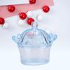 12Pcs Gift Bags Transparent Crown Plastic   Box For Party Gift Chocolate Boxs;Pink: