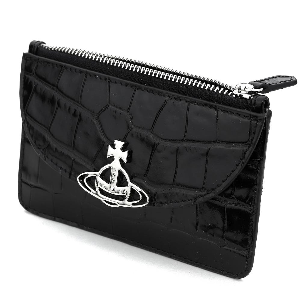 Vivienne Westwood Half Moon Card 51110053 L0039 N401 Holder, Black, [Used]