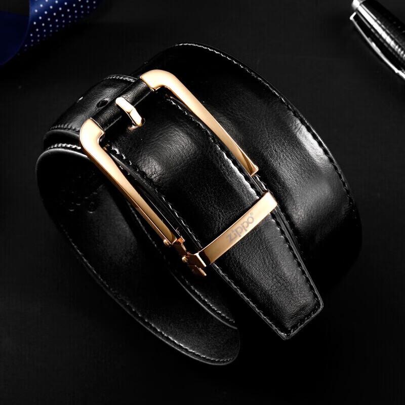 ZIPPO Men s Genuine Leather Pin Buckle Belt 110cm