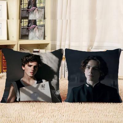Timothee Anime ChalametS Pillow Cushion Cover Pillowcase Living Room Sofa Home Decor Customized