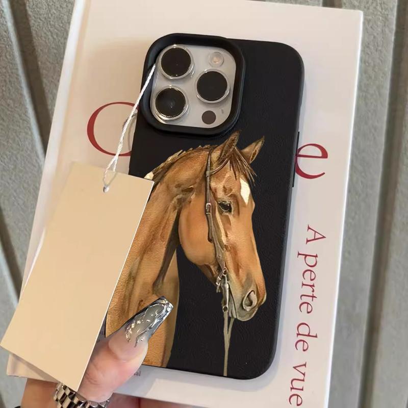 Realistic Style Horse Head Cow Animals Pattern Phone Case For iPhone 17 16 Pro Max 15 14 Plus 13 12 11 Pro Max 16e 17 Air Cover