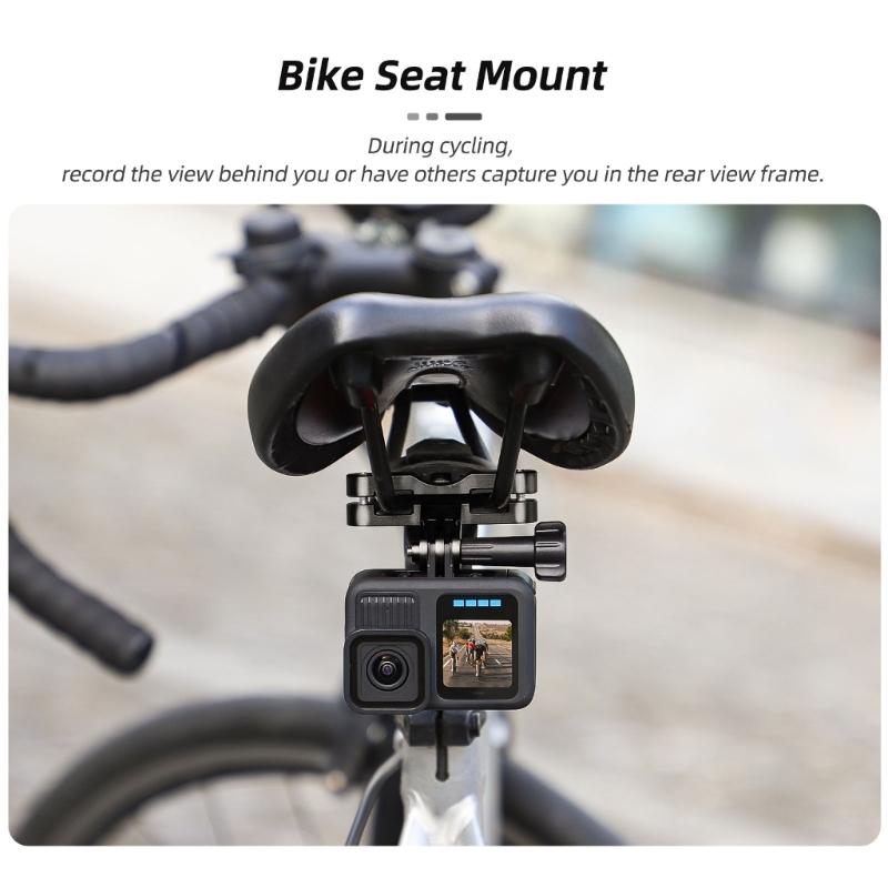 Action Camera Seats Bracket High Strength Aluminum Easy Installation for Action Camera On Bicycles