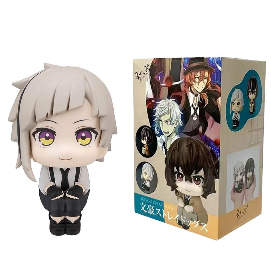 Figurină Anime Bungou Stray Dogs 9.5cm Versiune Q Dazai Osamu Figurină de Acțiune Nakashima San Figurine Model de Colecție PVC Păpuși Jucării