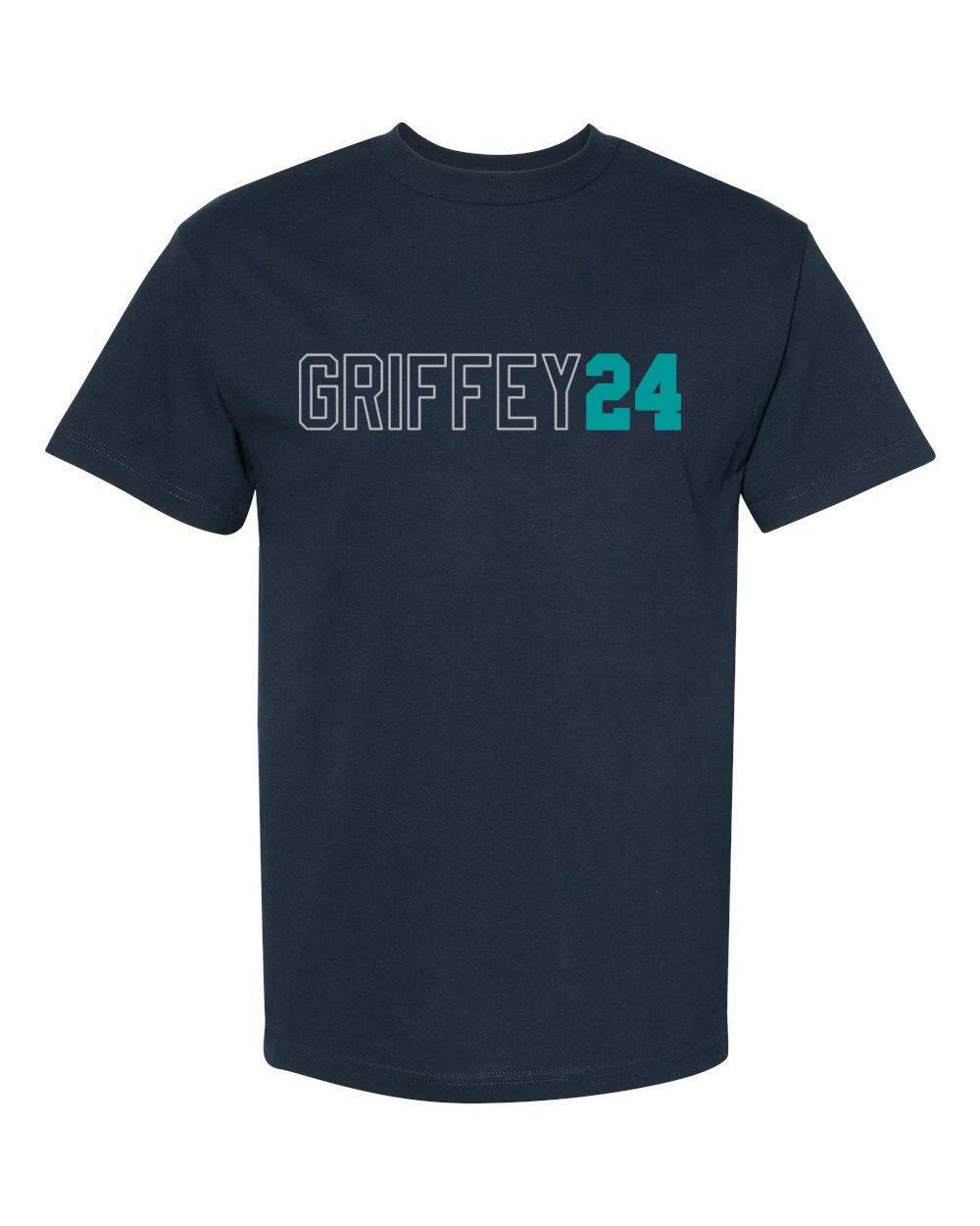 

SEATTLE Name And Number Griffey Jr. #24 Unisex T-Shirt S-XL FREE S&H! L