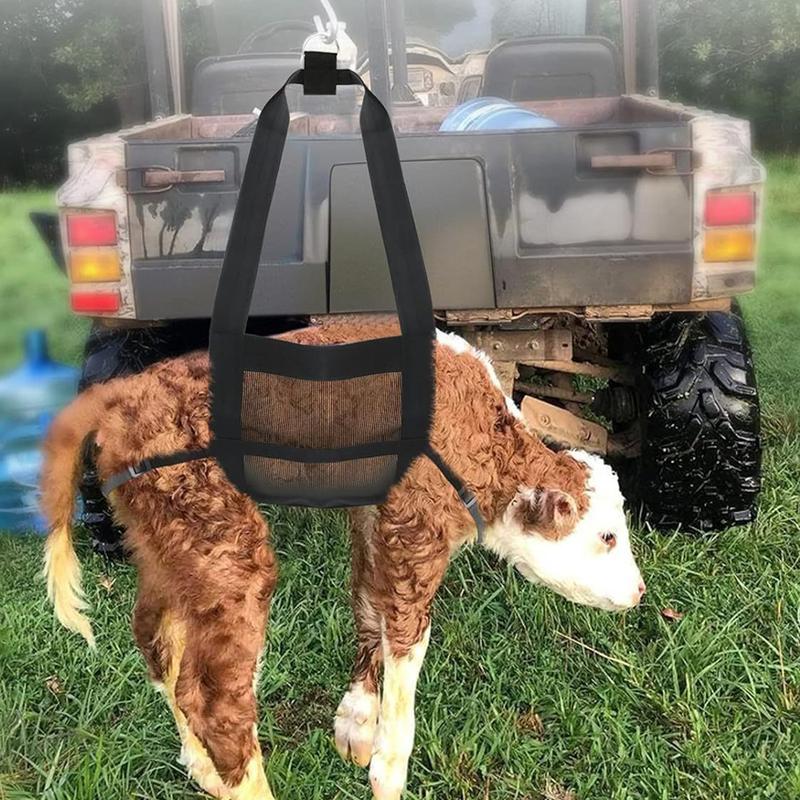 Kälberschlinge zum Wiegen von Tieren Hängende Waage Schlinge mit verstellbaren Gurten für Kälber Lämmer Ziegen Baby-Alpakas