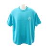 L Short Sleeve T-shirt Blue Cotton Mens