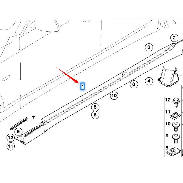 BMW 5 Series E60/E61 Lower Beam 51717066221/51717066222
