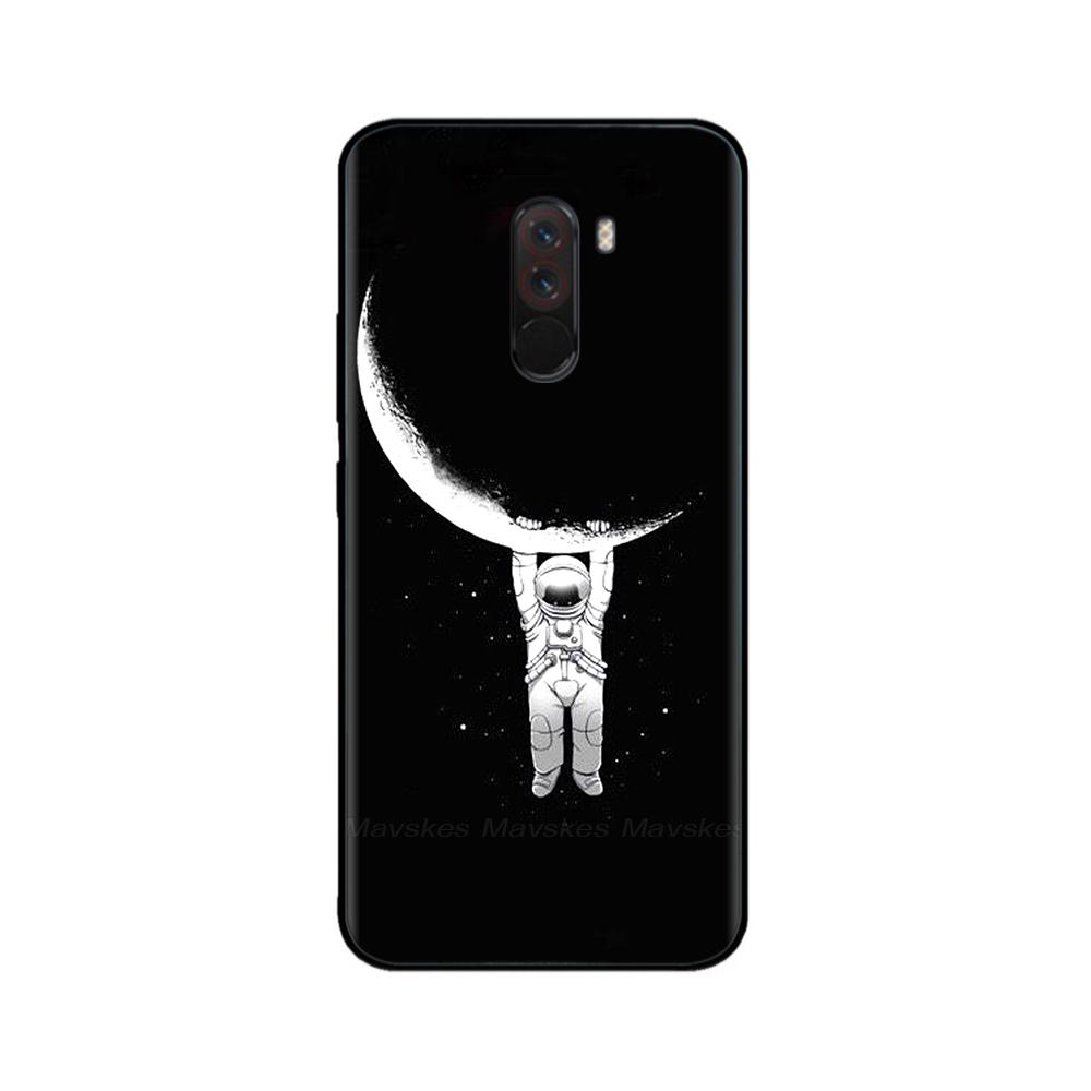 Phone Case For Xiaomi Pocophone F1 Global Case Pocofone F1 Silicone Soft TPU Back Cover For Xiomi Poco F1 Case Black Bumper