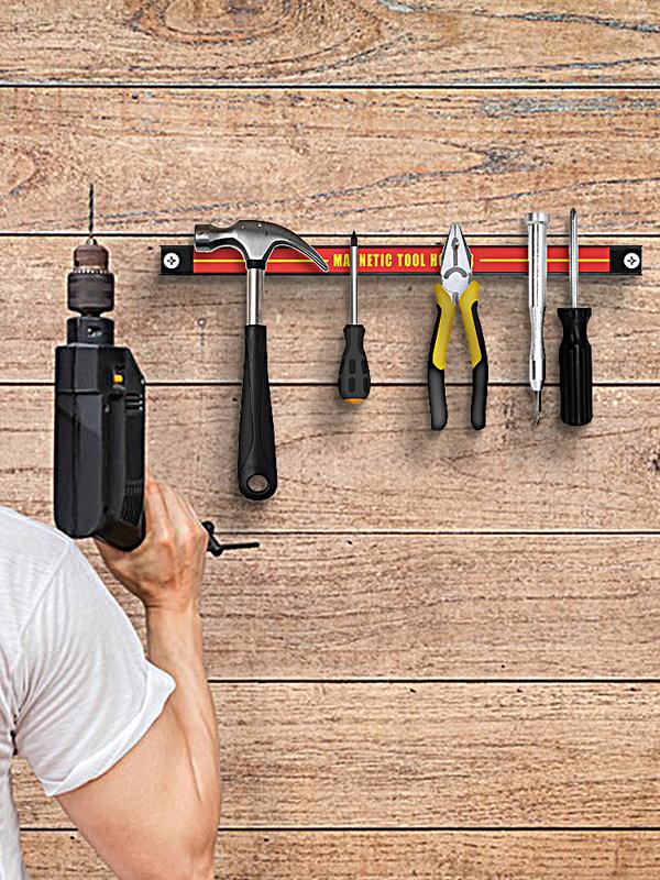 Magnetický držák Kovový magnet Nástrojový organizér Tyč Dlouhý proužek Garážové dílny Sklad nářadí Regál pro skladování Obnovení Továrna