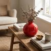 Handmade Simulated Pomegranate Vase Fruit Shaped Bud Vase Ornament Gift Desk Vase  Desktop Decor