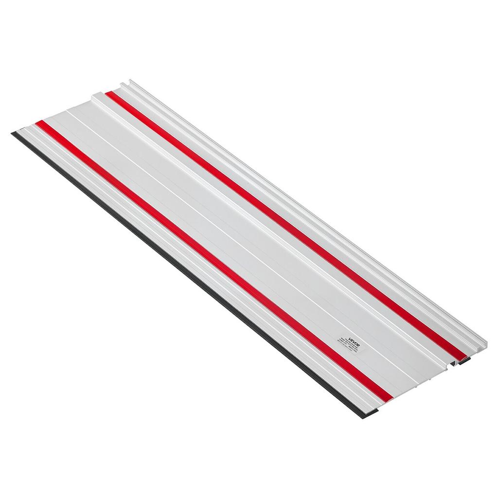 Track Saw Guide Rail, 2794 mm Cutting Range, Kit Includes 2 x 698.5 mm Aluminum Extruded Guide Rails and 3 Connectors, Compatible with Makita, Festool