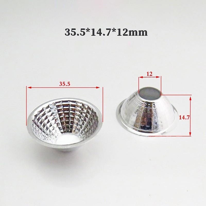 1 Piece 20-126Mm 15-120 Degree Lampshade Reflective Bowl For Diy Light Optical Led Aluminium Reflector Cup For Cob Lamp Bead