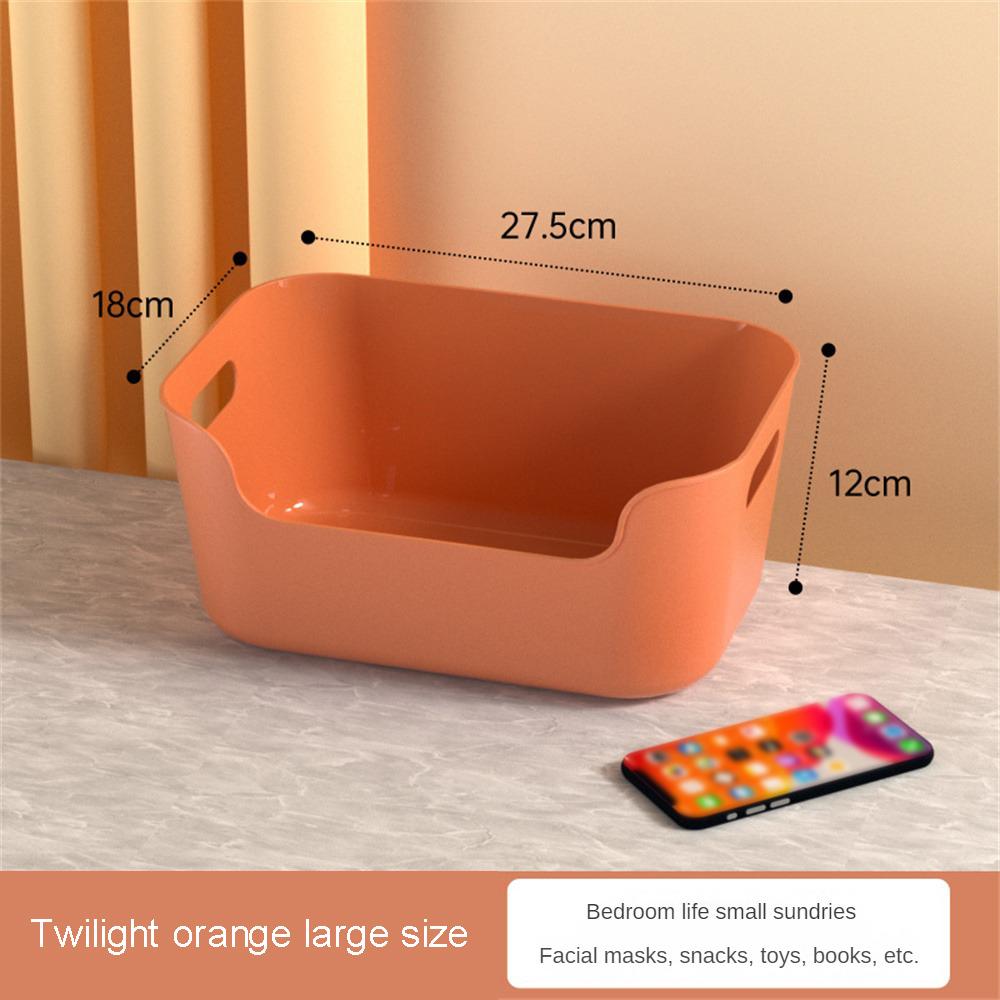 Household Multifunction Storage Basket Handle Design Fall Resistance Non-slip High Capacity Classification Storage Big Exposure