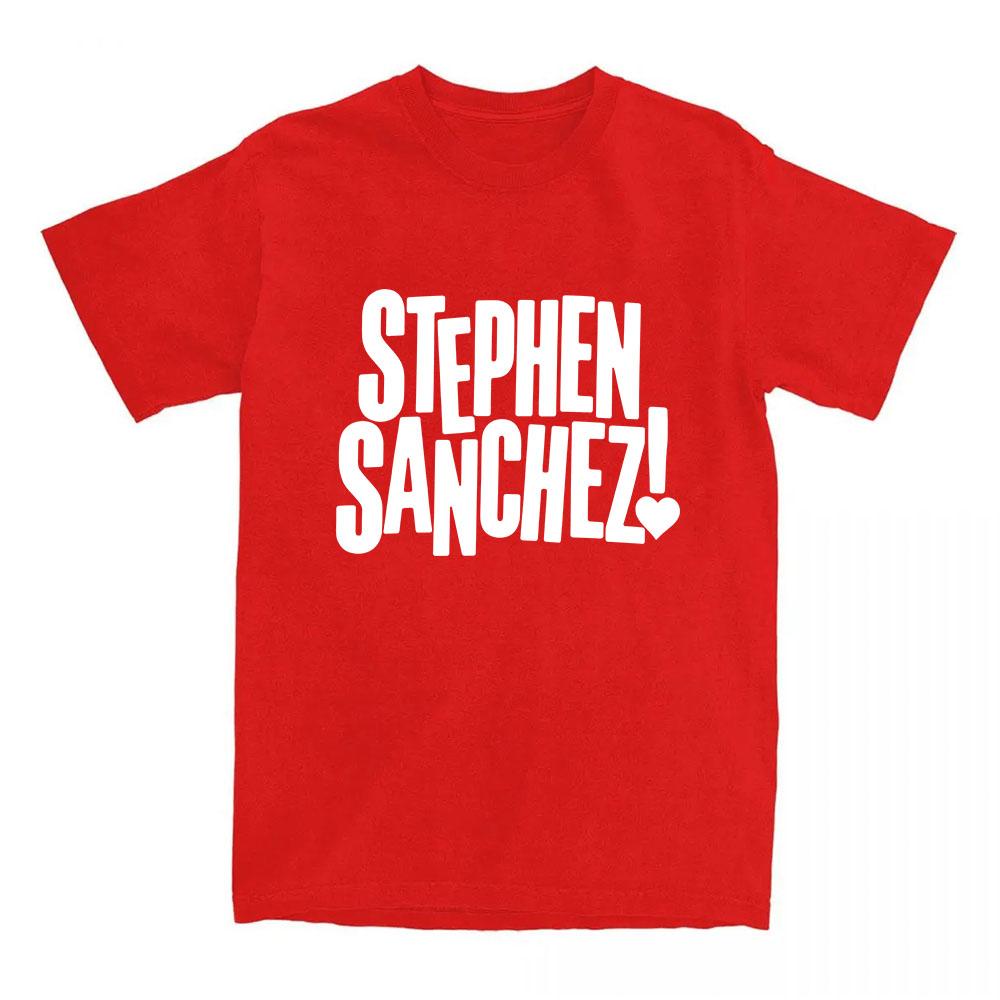Exclamation Heart Logo T-Shirt Singer Stephen Sanchez Design Print Tshirts O-neck Short Sleeve Cotton Female Tees Graphic Merch