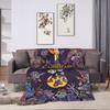Cuphead cartoon Flannel Blankets  Super Warm Throw Blanket for Couch Chair Camping Fashion Bedspread Sofa Bed Cover