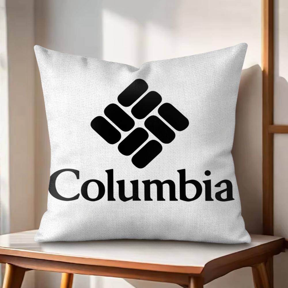 CColumbiaS Outdoor Brand Cushion Cover Natural Linen Organic Fabric DoubleSided Printing Couch Pillow Covers Home Decor