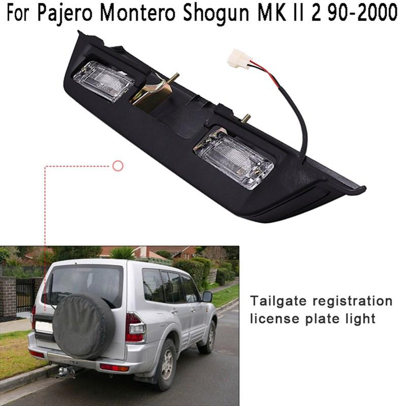 License Plate Light Tail Gate Door Registration License Plate Light For Mitsubishi Pajero Montero Shogun MK II 2 90-2000-A87Q