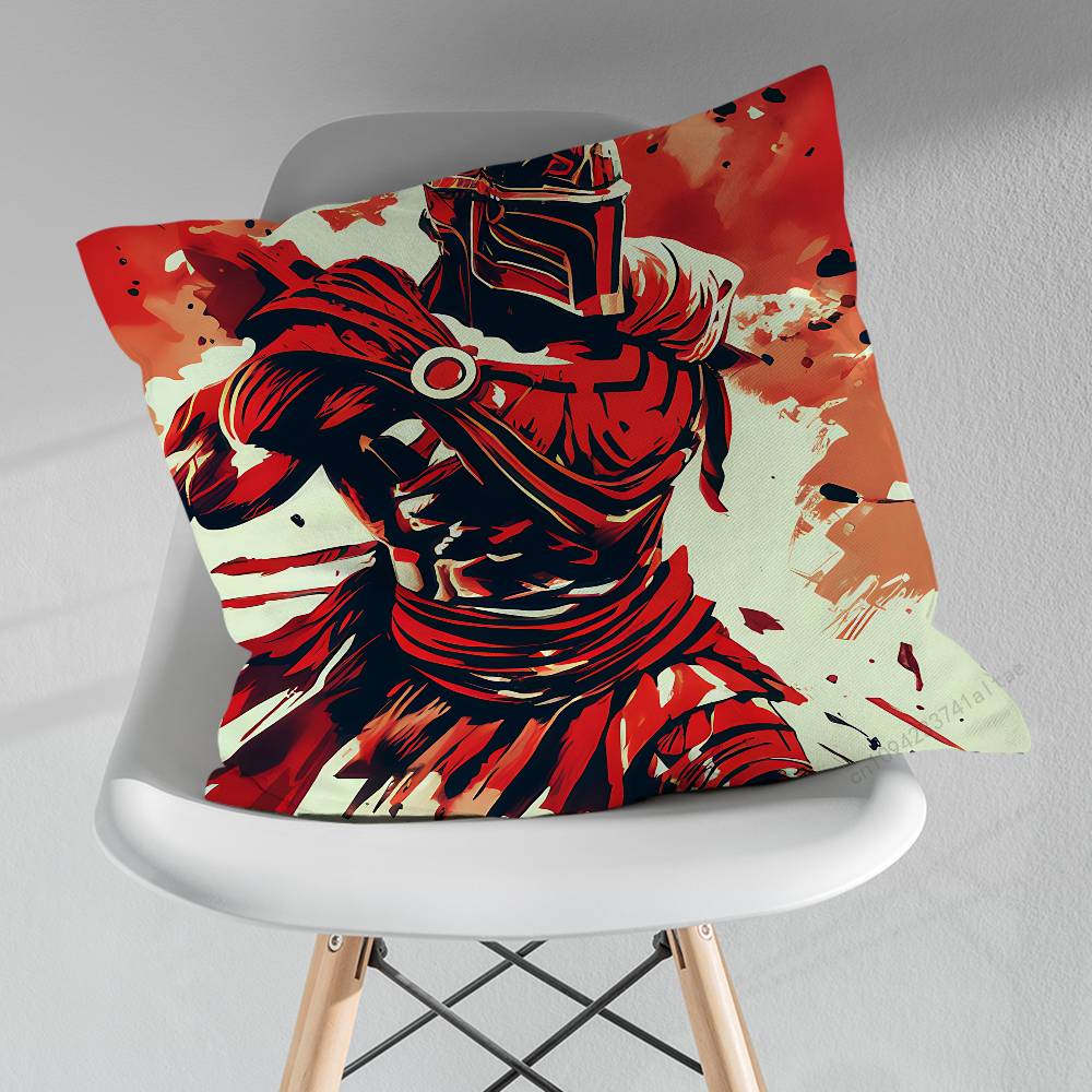 Cool Art Sparta Warrior Pillowcase for Sofa Room Office Decor Printing  Merchandise AllMatch Cushion Cover