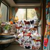 Horse Floral Blanket Personalized Name Soft Comfortable Stylish Blanket Car Blanket Perfect For Travel Camping Outdoor Home Suitable For All Seasons