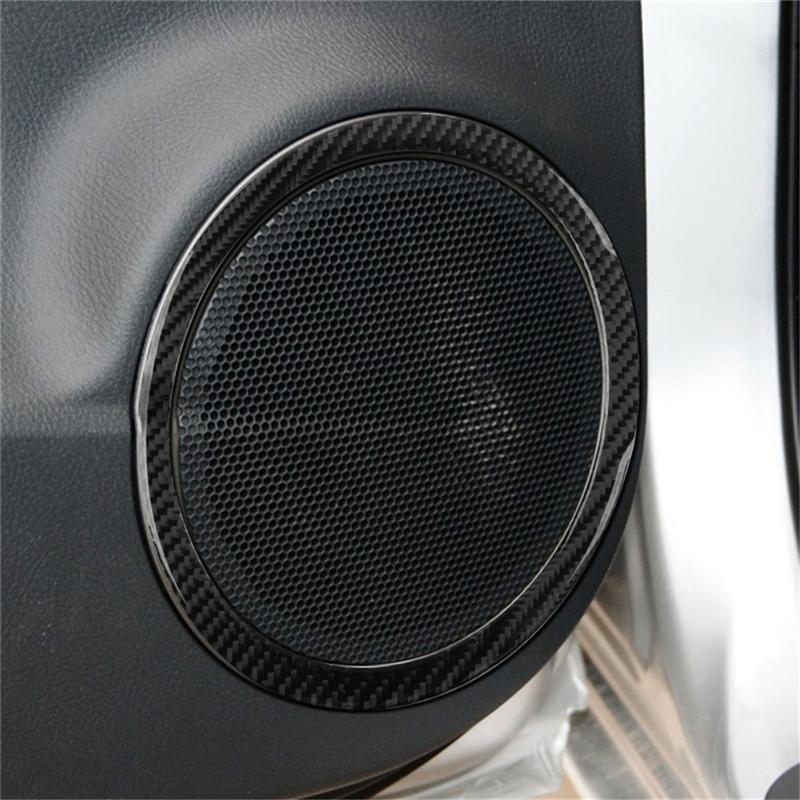 For Toyota RAV4 Car Interior Button Panel Decoration Protection Carbon Fiber Sticker 2006-2012 Car Styling Accessories