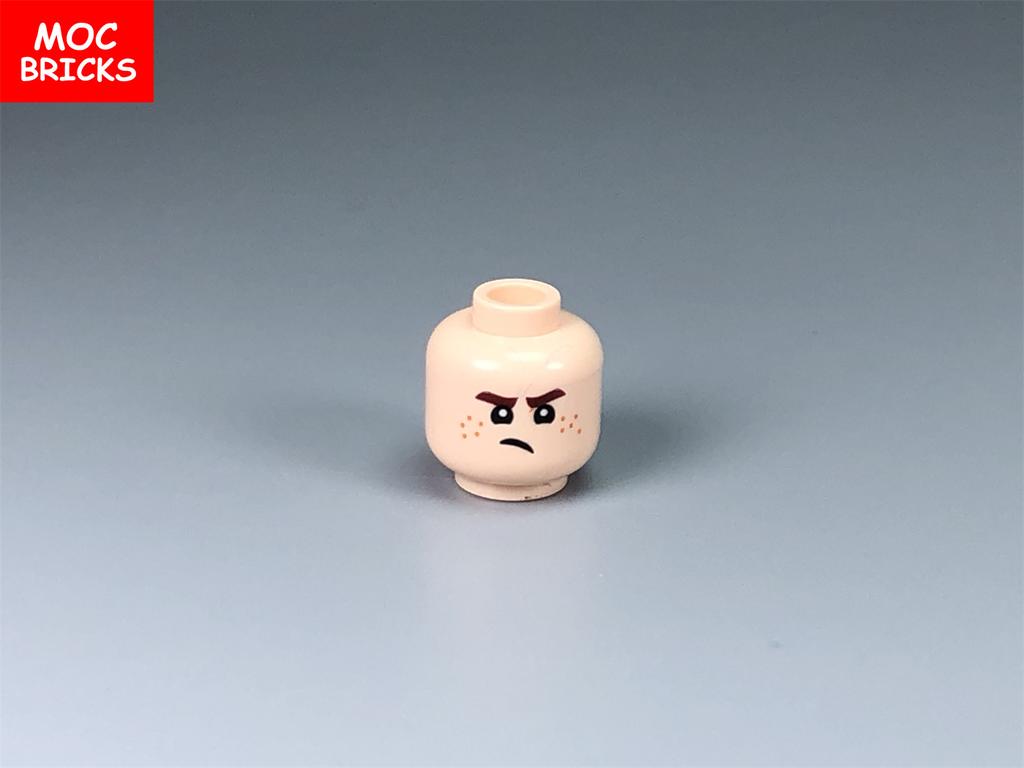 10pcs MOC Bricks Male and Female Figure Head Face Expression DIY Mini Dolls Model Building Blocks Educational Toys